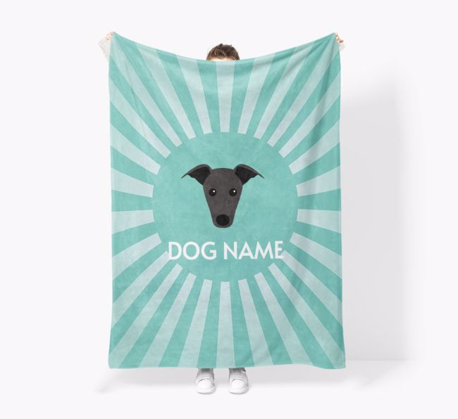 'Spotlight' - Personalized {breedFullName} Blanket: Premium Sherpa Fleece